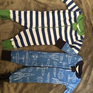 2 Hanna Andersson Sleepers size 50 0-6 m